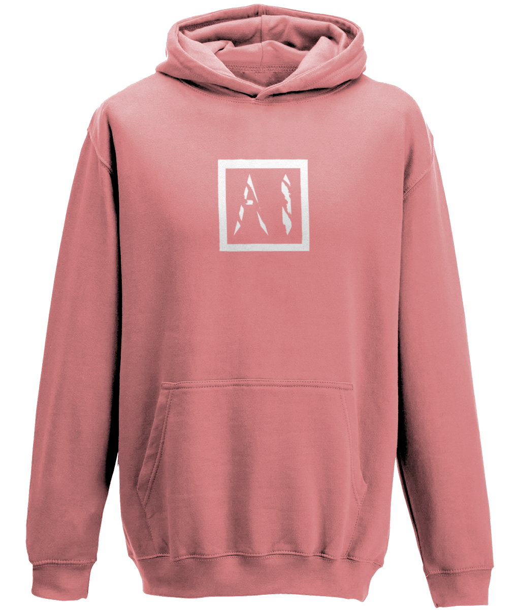 Animal Instinct Box Logo Workout Hoodie in pink