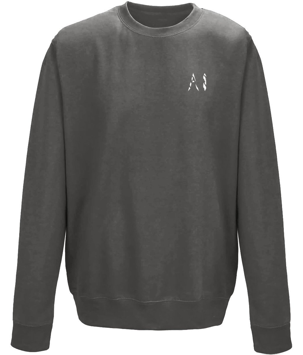 Animal Instinct Grey Workout Sweatshirt Dark grey AI Logo on the left chest