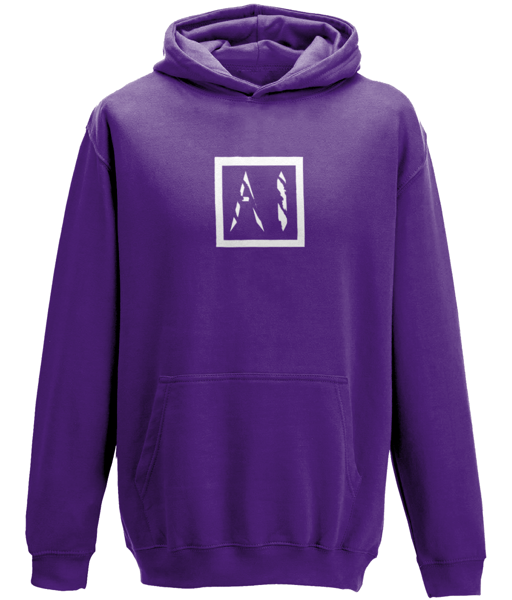 Animal Instinct Box Logo Workout Hoodie in purple