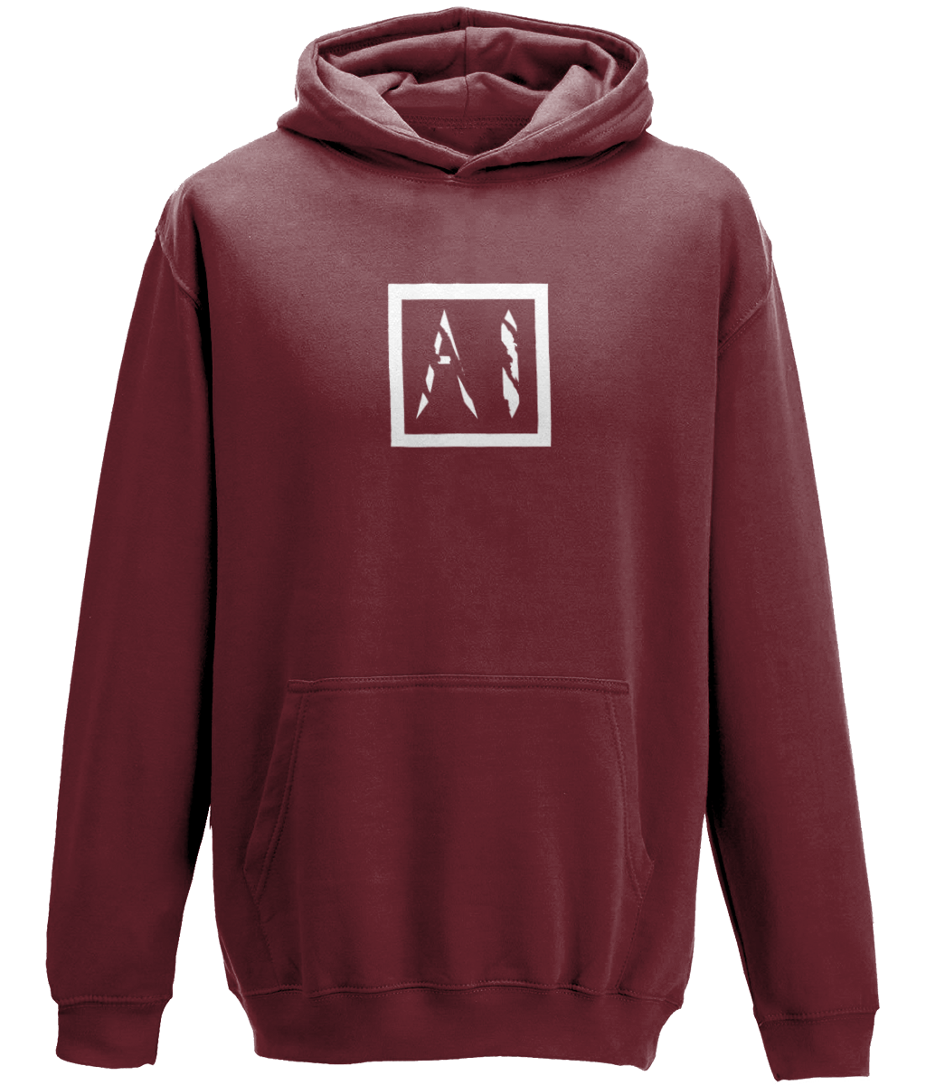 Animal Instinct Box Logo Workout Hoodie in dark purple